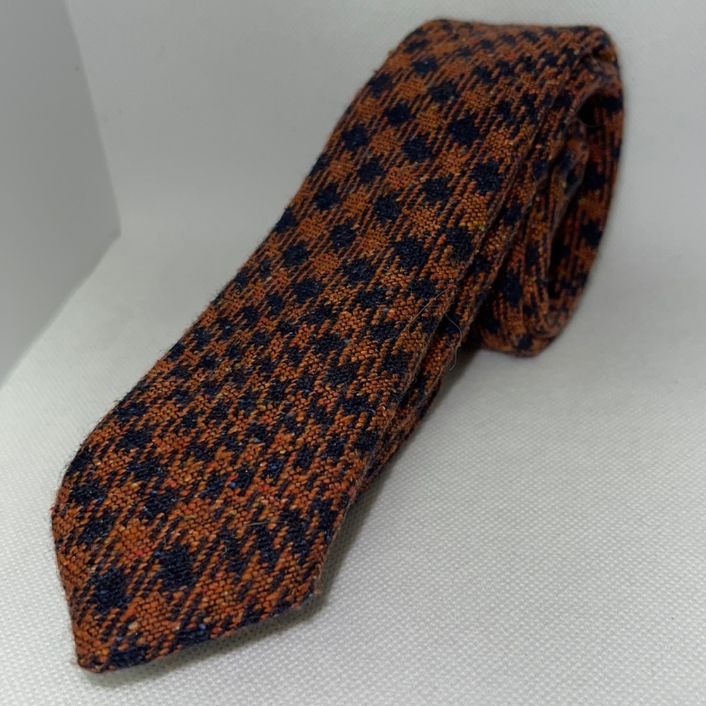 Orange Plaid Necktie